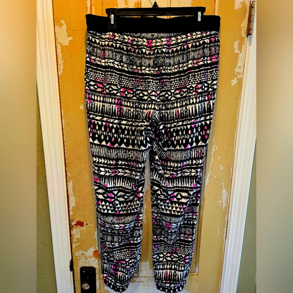 Express Tribal Patterned Draw String Jogger Pant … - image 2
